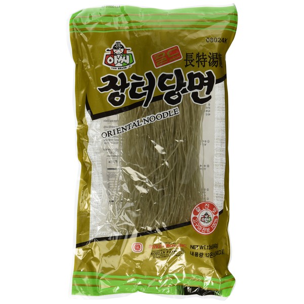 Assi Glass Noodles, Korean Vermicelli, Dangmyun, Sweet Potato Starch (12 Ounces)