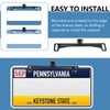 wuyaoyao Universal Car Rear View Camera License Plate Bracket, Metal