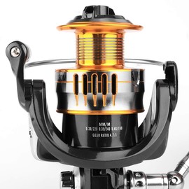 HARMILIY Rapid Sea Fishing Reel Spincasting Reels, 17 + 1BB Aluminum Reel Fishing Reel with Fast Spinning and Smooth Ultralight Smooth Rotating Reel