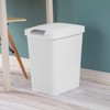 Sterilite 7.5 Gallon TouchTop Wastebasket Trash Can with Pop Up