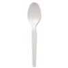 Dixie TH207 Plastic Cutlery, Heavyweight Teaspoons, White, 100/Box