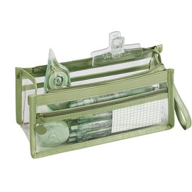 [ASY] Pen Case, Large Capacity, Clear Pen Pouch, Pencil Case, Cute, Transparent, Clear, Slim, Cute, Pencil Case, Stationery Pouch, Stationery Storage, Stationery Case, Stationery Pouch, Stylish,