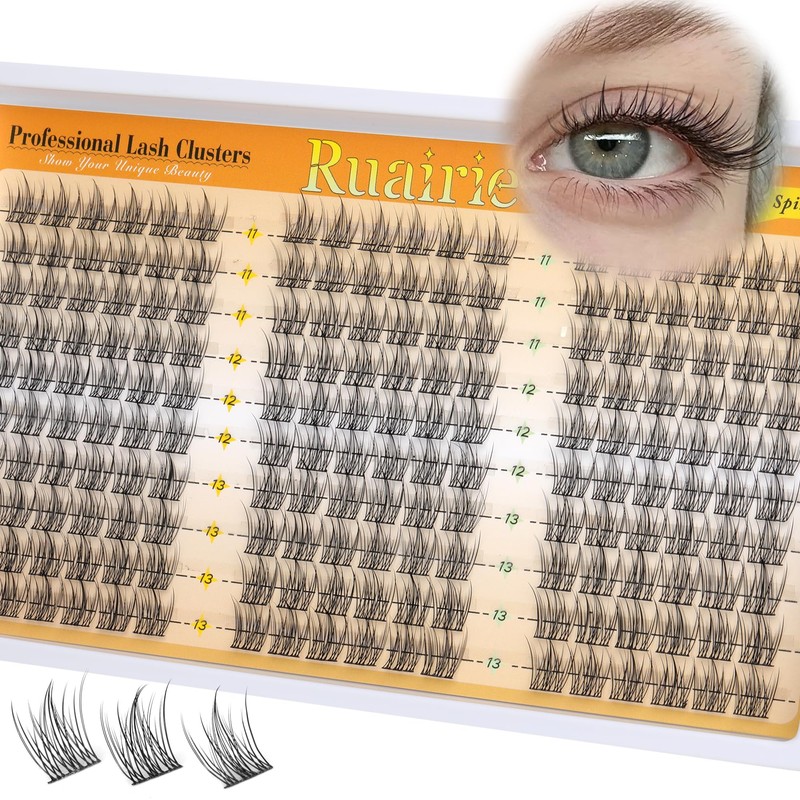 Natural Lash Clusters Manga Cluster Eyelash Extensions 180PCS Wispy Eyelash