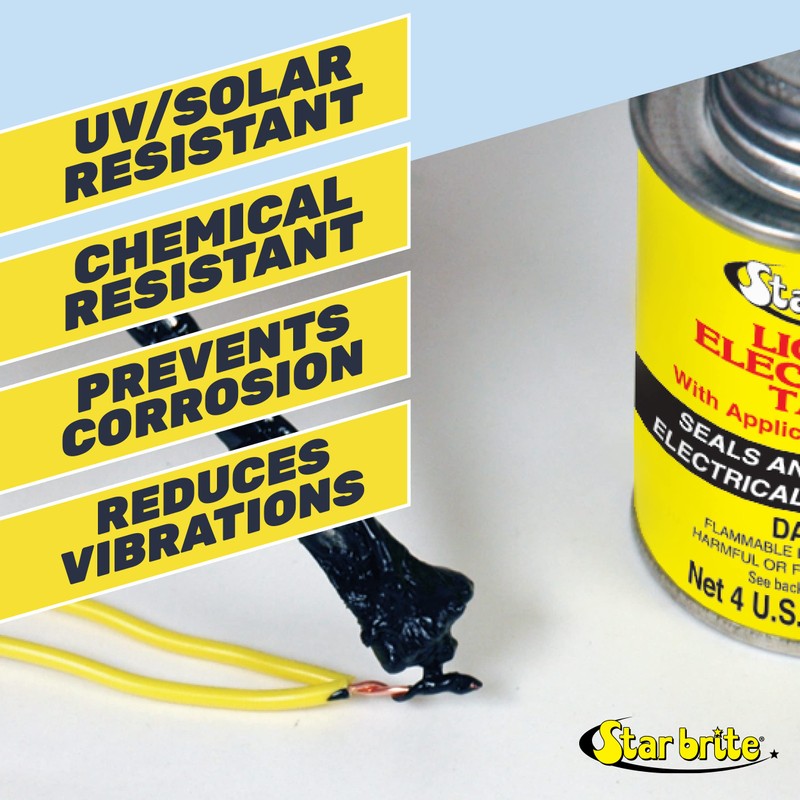 STAR BRITE Liquid Electrical Tape with Applicator Brush Cap -