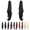 ponytail extension,22" claw clip hair extensions ponytail Long straight hair