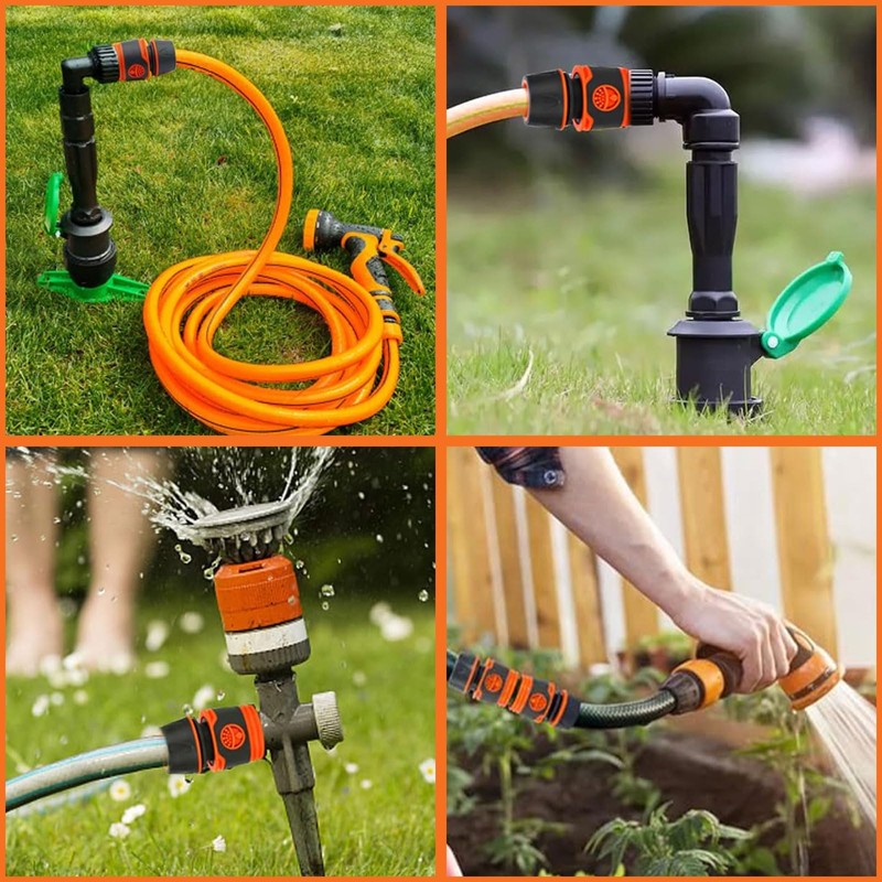 Gardena Hose Connector, 1/2 Inch ABS Material Garden Hose Connection