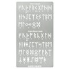 Aleks Melnyk No.409 Metal Stencil, Elder Futhark and Anglo-Saxon Runes