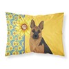 Caroline's Treasures WDK5422PILLOWCASE Summer Sunflowers Black and Tan German Shepherd