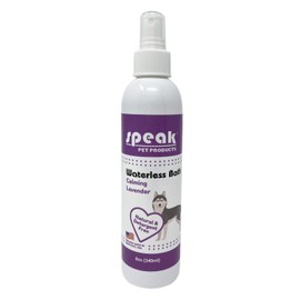 Speak Pet Products Natural Waterless Bath Spray, Calming Lavender, 8oz