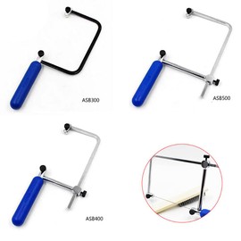 Wire Saw Frame, Fretsaw Steel Frame Wire for DIY and Cutting Glass, Wood, Plastic Panels, Without Saw Blade, ASB400