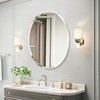KOHROS Bathroom Mirrors for Over Sink - Oval Frameless Mirror