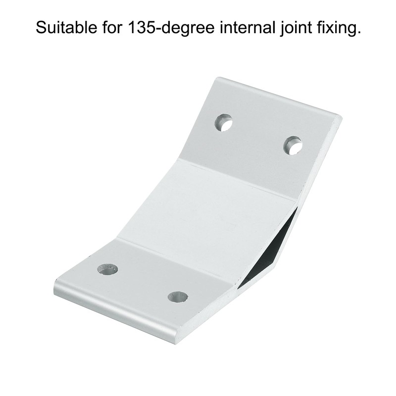 QUARKZMAN 2pcs 135 Degree Angle Aluminium Profile Corner Brackets Corner