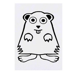 'Beaver' Temporary Tattoo - Water Resistant, Skin-Safe, Non-Toxic Transfer (TO00016676)