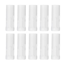 10Pcs E14 Metal Tube for Candle Lamp Holder Lamp Base Lighting Accessories 25x80mm White