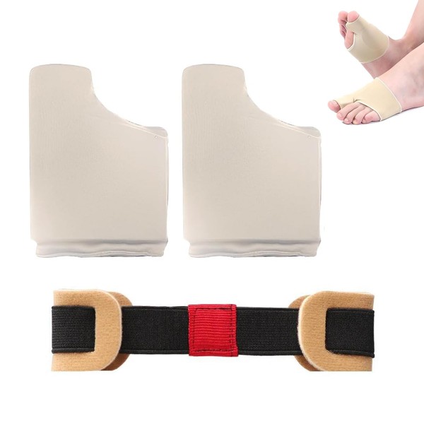 ZWWOGE 2+1 Hallux Valgus Schutz Bandage,Hallux Valgus Zehenspreizer,Hallux Valgus Socken,Zeh