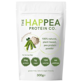 HAPPEA 100% Pea Protein 300 g, Vegan Protein Powder, Purely Plant-Based, Natural, 85% Protein Content