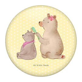 Mr. & Mrs. Panda 50mm Button Bär Kind - Geschenk, Familie, Muttertag, Bruder, Mama, Danke Mama, Anstecknadel, Pin, beste Mama, Mutter