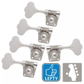 GOTOH NEW Gotoh Res-O-Lite GB528 Vintage Style Bass L1+R4 Set Lightweight 1x4 - NICKEL