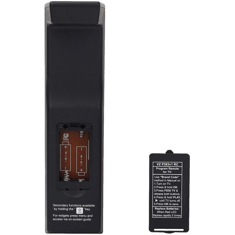 Verizon Fios VZP283 V1 RC Big Button Remote Controller Black