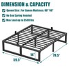 Yitong Angel 14 Inch Queen Bed Frame,3500 lbs Heavy Duty