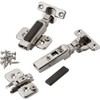 Half Overlay Mini Blum® 26mm 90° Clip-On Frameless Overlay Hinges,