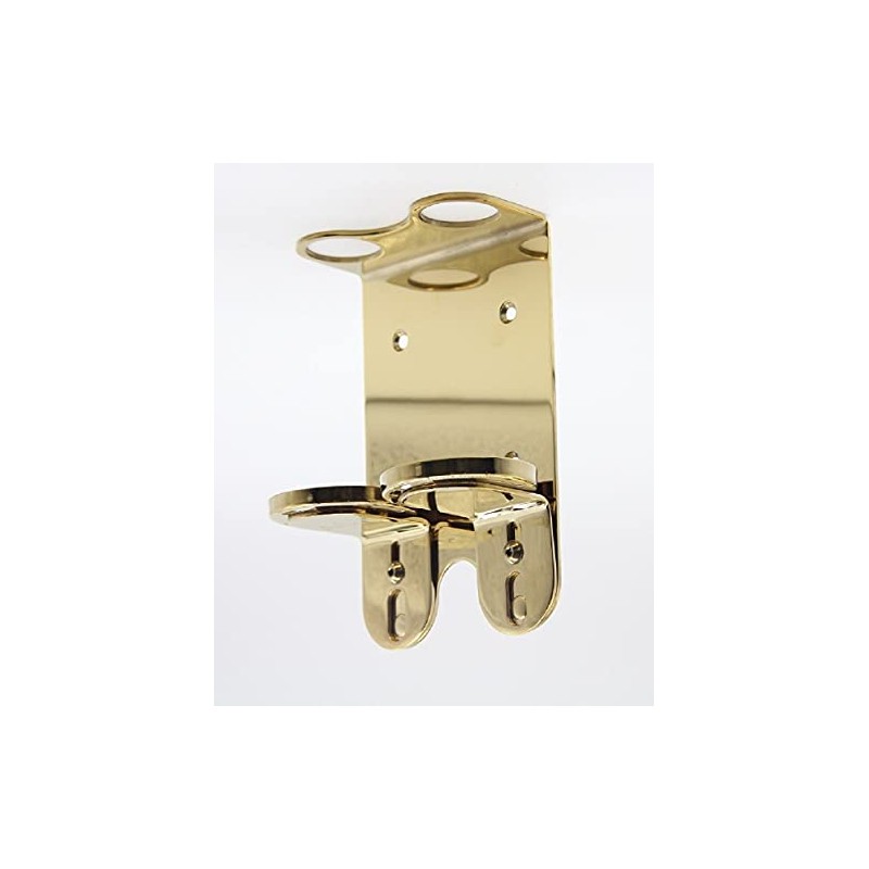 WALL MOUNT 300ml DOUBLE DISPENSER GOLD CHROME HOLDER ideal for