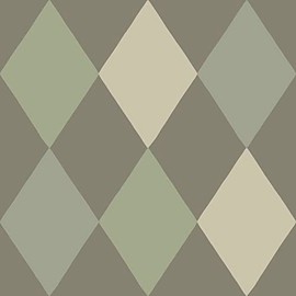 A-Street Prints Kalas Olive Diamond Wallpaper