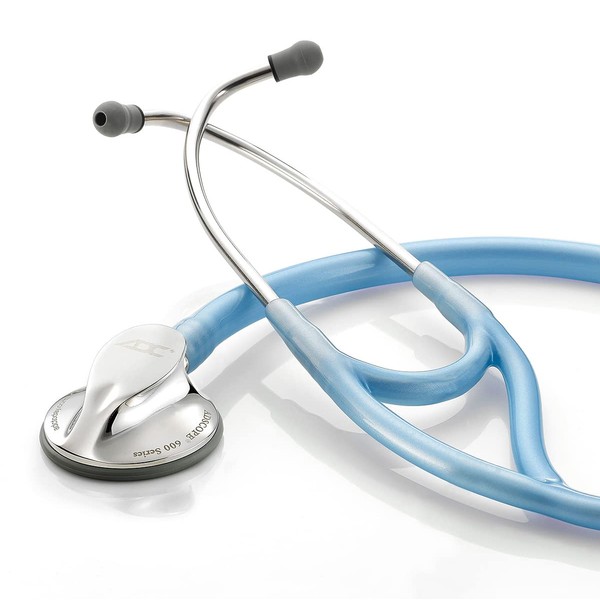 ADC 600MCB Adscope Model 600 Platinum Series Cardiology Stethoscope with Tunable AFD Technology,Metallic Ceil Blue