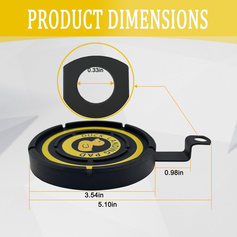 RDFUN Duck Landing Pad,Duck Holder for Jeep Wrangler JK 2007-2017,Place