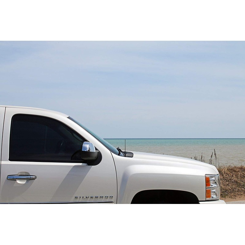 AntennaMastsRus - 7" Black Short AM/FM Antenna fits Freightliner Cascadia/Columbia/Coronado/M2