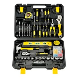 Goxawee® 108pzs Juego De Herramientas Mecánicas Desarmadores Kit Combinadas para automóvil