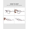 FAA'N Flip up Reading Glasses for Women Men,Square Frame Readers