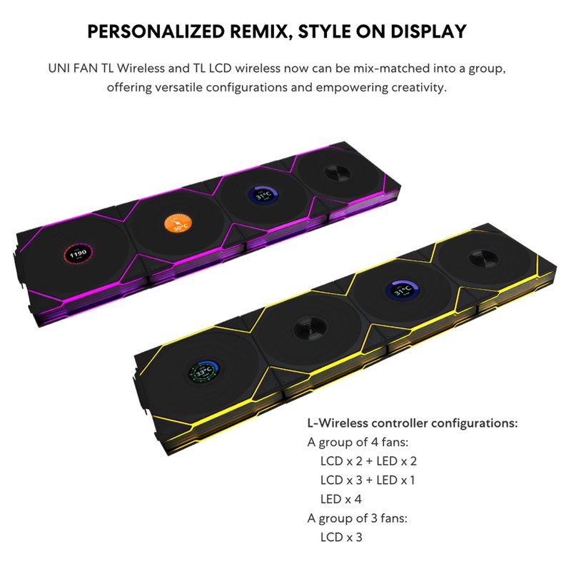 Lian Li UNI Fan TL - Wireless 140 - Single