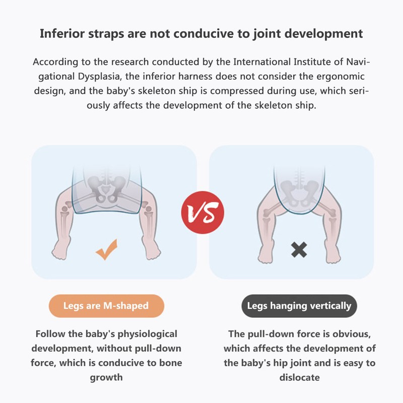 Baby Carrier Adjustable 3D Baby Carrier Wrap with Thick Shoulder