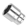 CoCud 6-Point Socket, 3/8" Drive 11/16" Deep, Polished Chromed CR-V