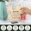 CONTRAXT Tarjeta de Agradecimiento en Madera. Regalos para dar las