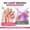 Misssix Short Almond Gel Nail Kit, 432Pcs Pre Etched Clear