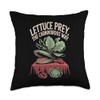 Flytrap Gardener Humor Carnivorous Plant Lover Design Throw Pillow
