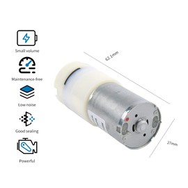 Kamoer EDLP600 micro vacuum pump 12V mini air-liquid diaphragm pump high flow rate air pump set liquid flow≥600ml/min, gas flow≥1L/min