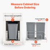 VEVOR Pull-Out Trash Can, 27 QT x2 Double Under Mount