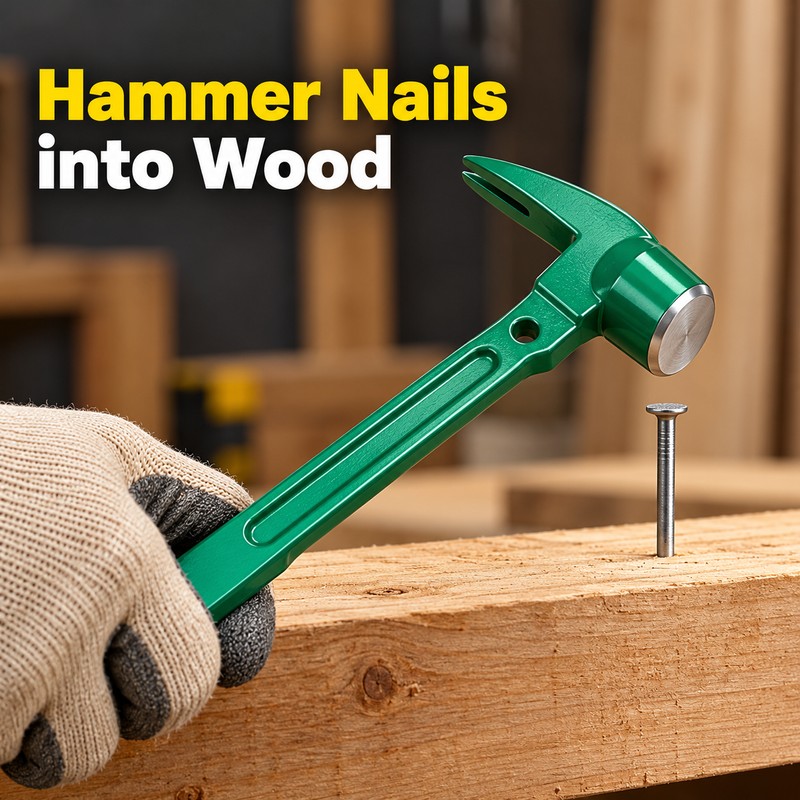 12in Multi-Purpose Claw Hammer Pry Bar Set – All-in-One Nail