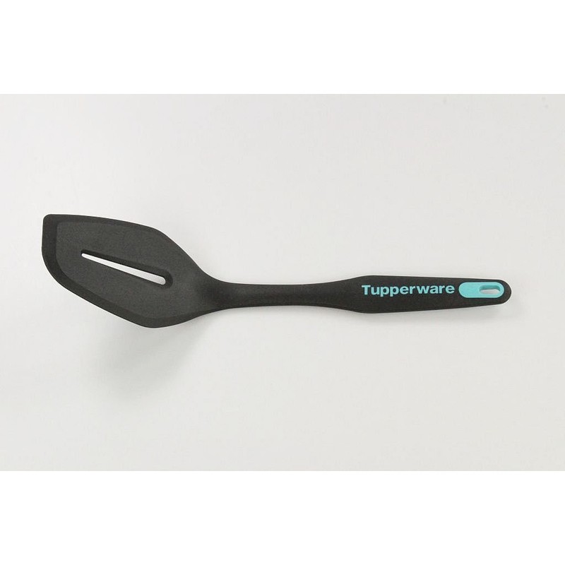 TUPPERWARE Turquoise-Black 10023 Spatula Ready to Handle