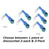 GT//Rotors 10mm Ratchet Wrench Keychain Flex Head 72-Tooth Mechanic Gift