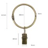 KaiYi Curtain Rings Clips, Curtain Clip Hooks, Opening Design, Inner