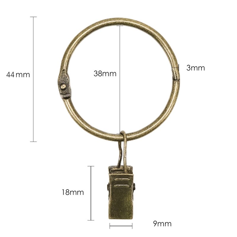 KaiYi Curtain Rings Clips, Curtain Clip Hooks, Opening Design, Inner