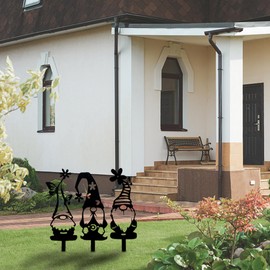 RemeeHi Fairy Welcome, Ground, Garden Objects, Garden Goods, Plates, Iron Plates, Interior, Garden, Decoration, Gardening, Interior Scandinavian (Three Elves)