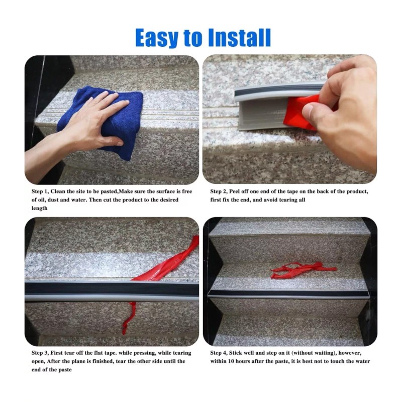 Socein *Socein Vinyl Stair Nosing Stair Edging Self Adhesive Stair