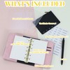 A7 Binder Refillable Planner Notebook 6 Ring, Portable Leather Organizer