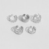 5Pcs Statement Ear Cuffs Earrings Sets for Women Teen Girls,Leaf