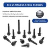 ZAMBASE 100 PCS 410 Stainless Steel #8X5/8 Self Tapping Screws